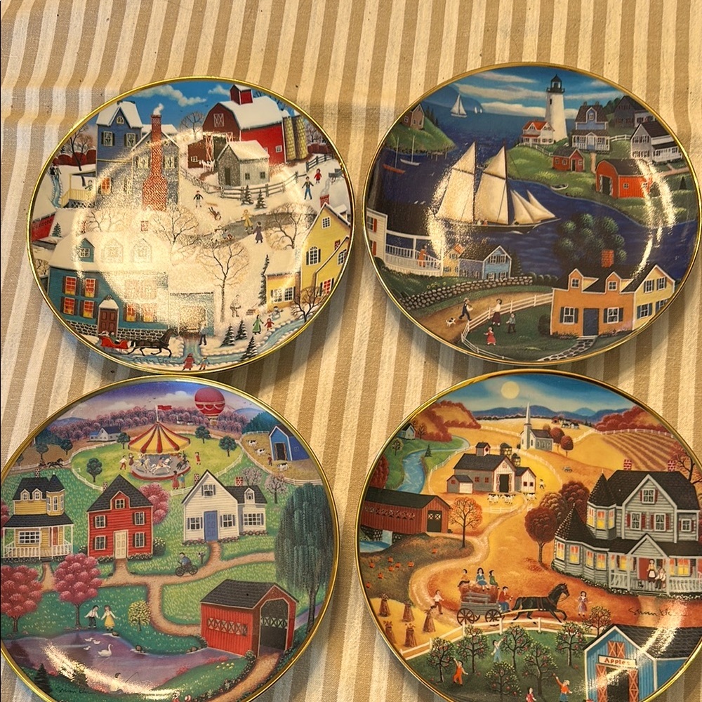 Vintage Franklin Mint plate set.  Limited edition, signed & numbered